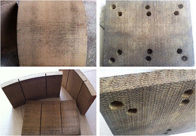 بلوک های ترمز جاده ای حفاری چاه روکش ترمز بافته شده برای ماشین آلات حفاری